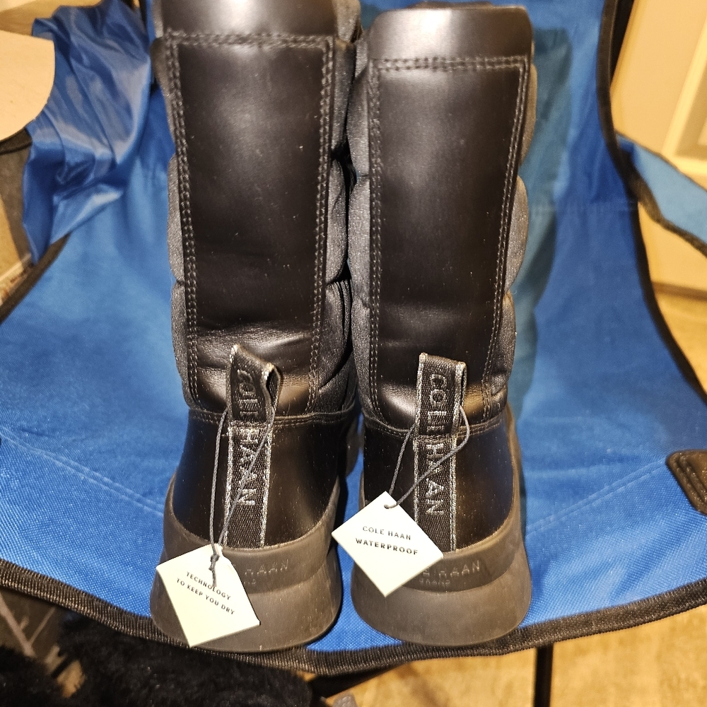 Cole Haan Black Winter & Rain Boots